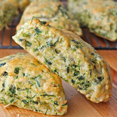 Spinach Cheese Scones